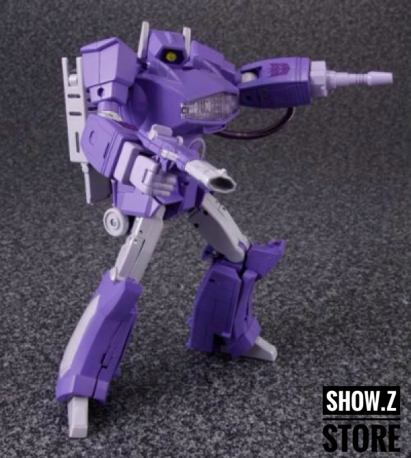 4th Party MP29 Shockwave purple robot standing with extended arms weapon 4th Party MP29 Shockwave purple robot standing with extended arms weapon