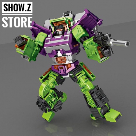 NBK NBK-03 Bulldozer Bonecrusher green construction-mode robot with boom arm NBK NBK-03 Bulldozer Bonecrusher green construction-mode robot with boom arm