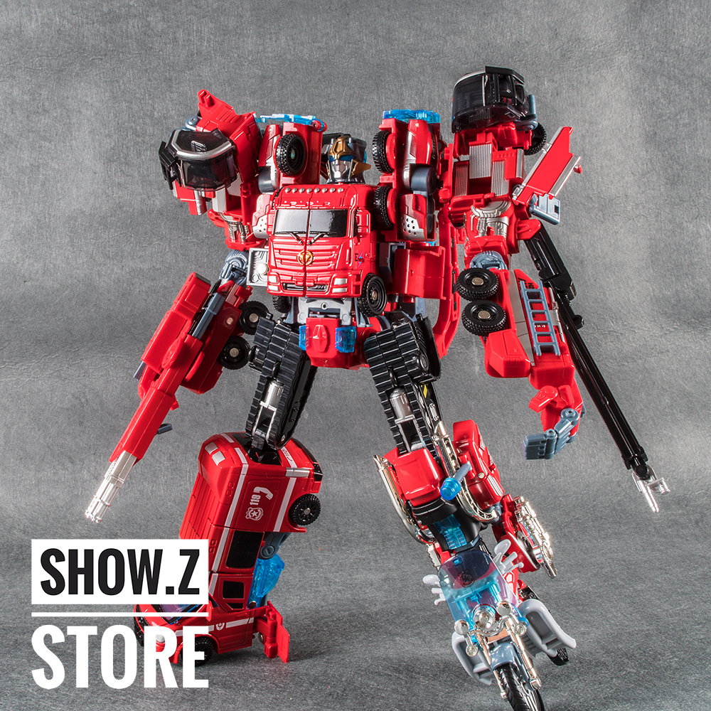 WeiJiang WJ Rescue Combiner red and blue warrior with white accents WeiJiang WJ Rescue Combiner red and blue warrior with white accents