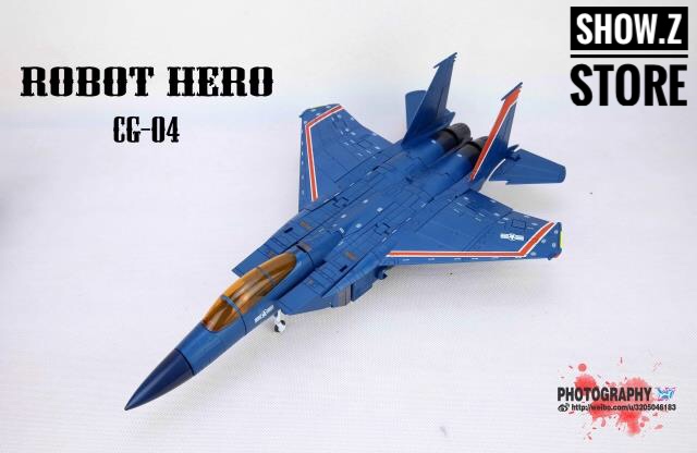 Robot Hero CG-04 oversized blue robot with multiple variants Robot Hero CG-04 oversized blue robot with multiple variants