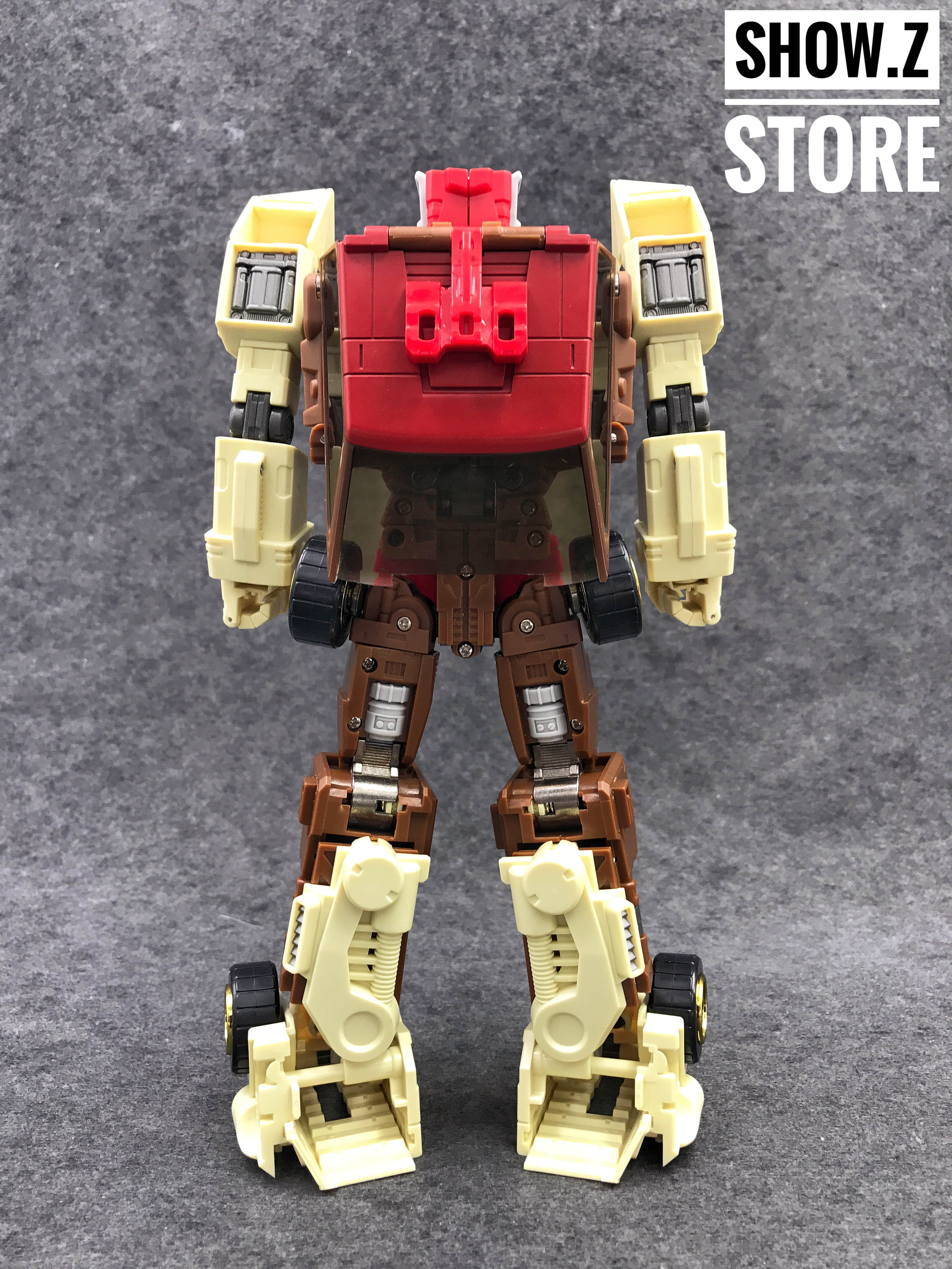 YES MODEL YM11 Cupola yellow robot with purple details neutral ready stance YES MODEL YM11 Cupola yellow robot with purple details neutral ready stance