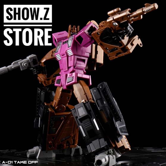 Zeta Toys ZA-01 Take Off pink magenta robot action pose Zeta Toys ZA-01 Take Off pink magenta robot action pose