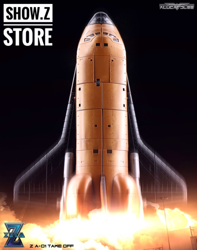 Zeta Toys ZA-01 Take Off shuttle nose cone close-up detail Zeta Toys ZA-01 Take Off shuttle nose cone close-up detail