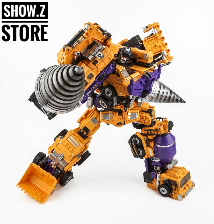 Generation Toys GT-06 Duron Drill orange robot dynamic action pose mid-air Generation Toys GT-06 Duron Drill orange robot dynamic action pose mid-air