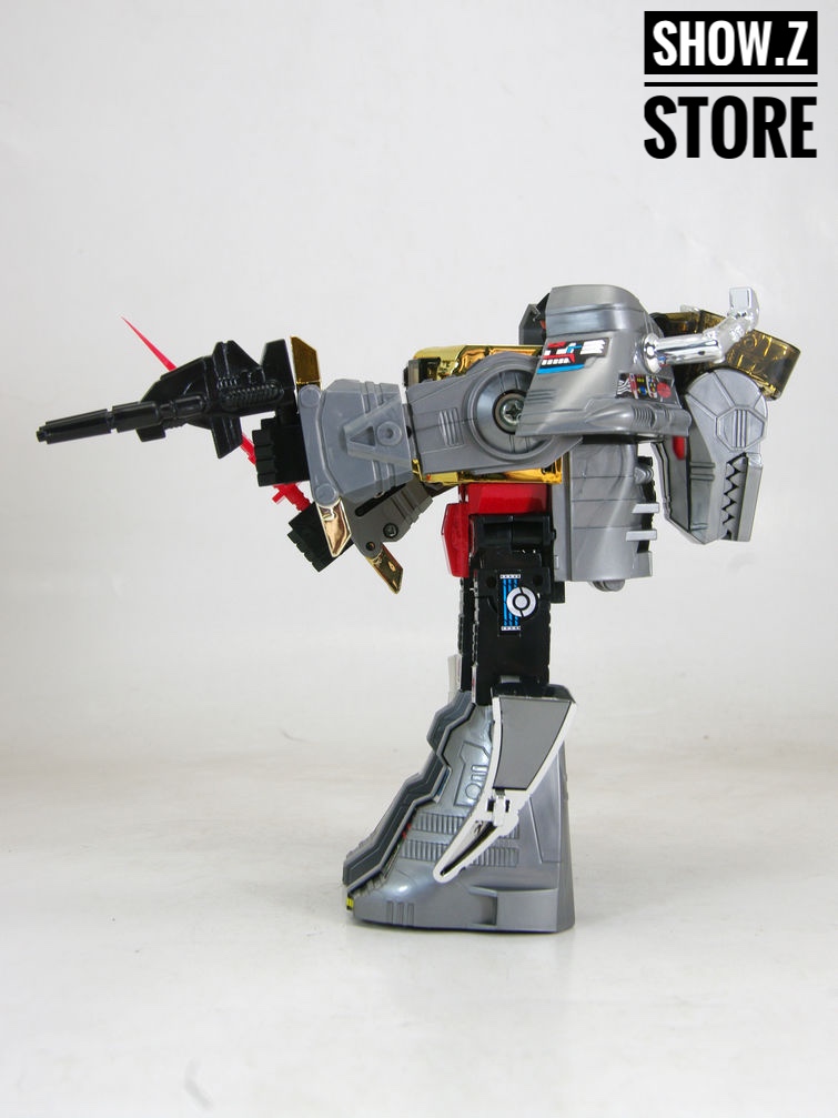 4th Party Grimlock robot mode side profile dynamic action pose 4th Party Grimlock robot mode side profile dynamic action pose