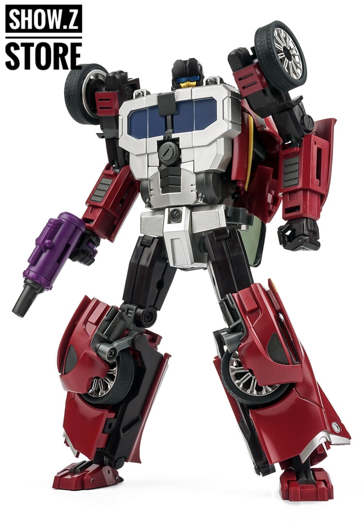 TFM M-04 Havoc Over Turn robot dynamic flying pose red weapon TFM M-04 Havoc Over Turn robot dynamic flying pose red weapon