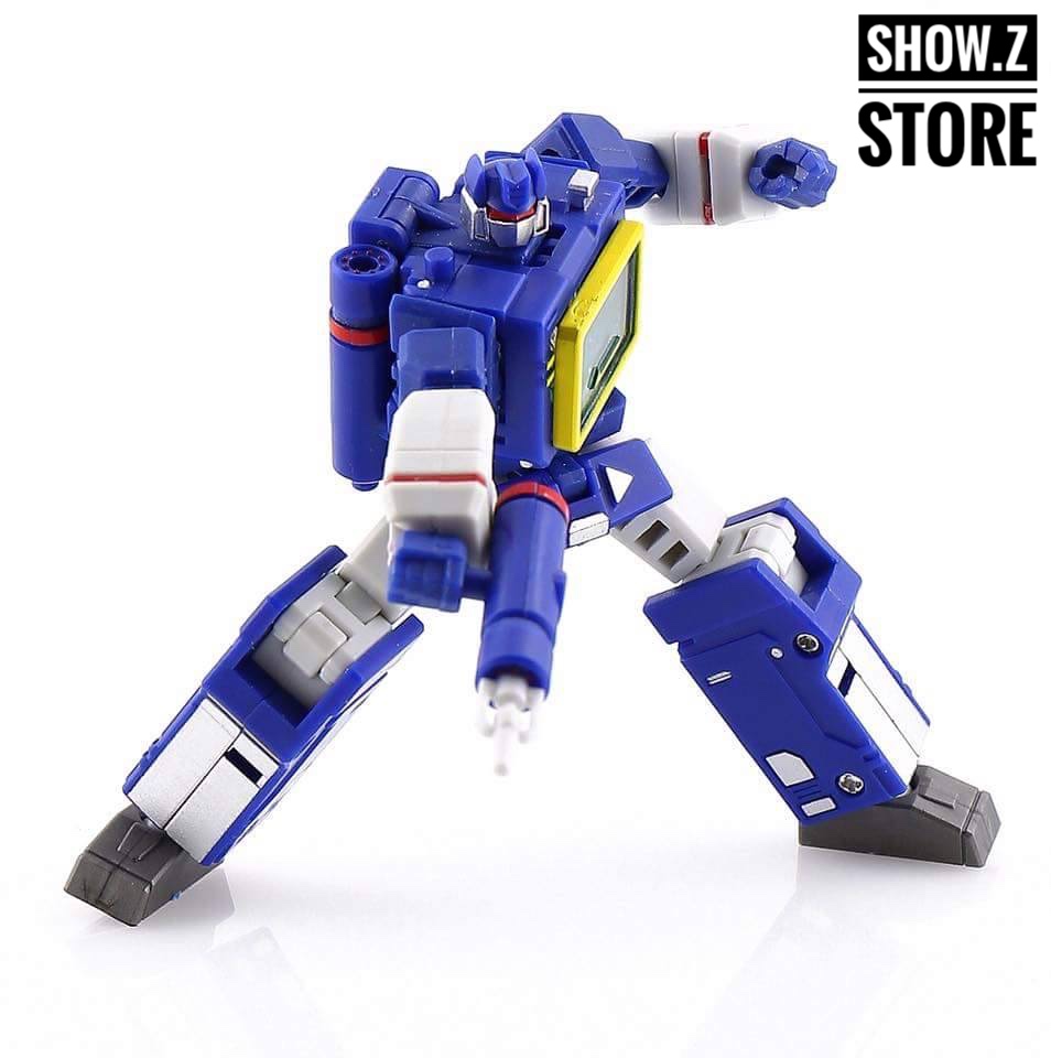 Soundwave robot in standing posture with arms extended Soundwave robot in standing posture with arms extended