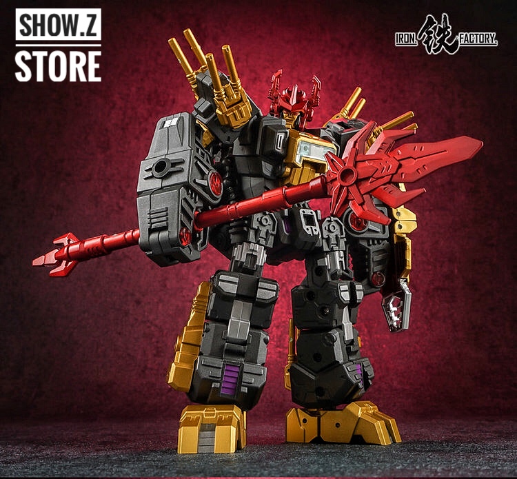 Iron Factory EX-18D LordScorpion Dark black gold robot dual weapon configuration Iron Factory EX-18D LordScorpion Dark black gold robot dual weapon configuration