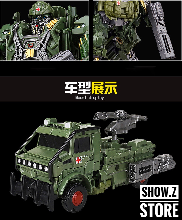 Model Wizard MW-003 Hound green robot full transformation vehicle mode Model Wizard MW-003 Hound green robot full transformation vehicle mode