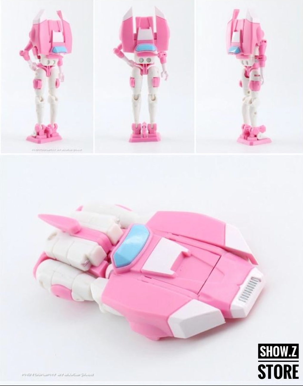 DX9 Leah Toufold pink robot multiple angle transformation sequence display DX9 Leah Toufold pink robot multiple angle transformation sequence display