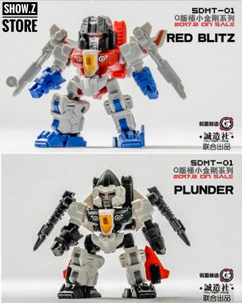 Master Made SDMT-01 red white blue robot Red Blitz extended arms Master Made SDMT-01 red white blue robot Red Blitz extended arms