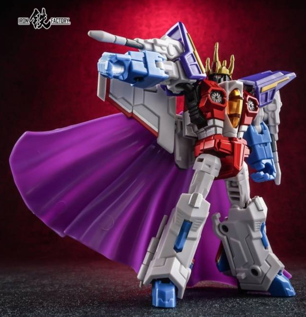 Iron Factory IF-EX20R Starscream red white figure with purple cape Iron Factory IF-EX20R Starscream red white figure with purple cape