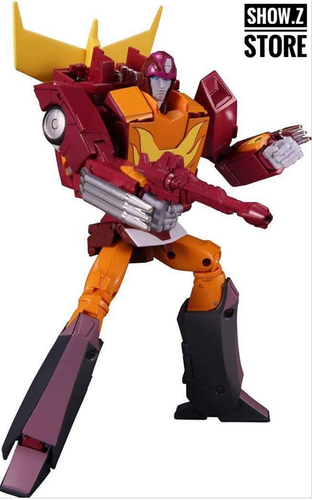 Takara MP-40 Hot Rodimus blue red gray robot action stance weapons Takara MP-40 Hot Rodimus blue red gray robot action stance weapons