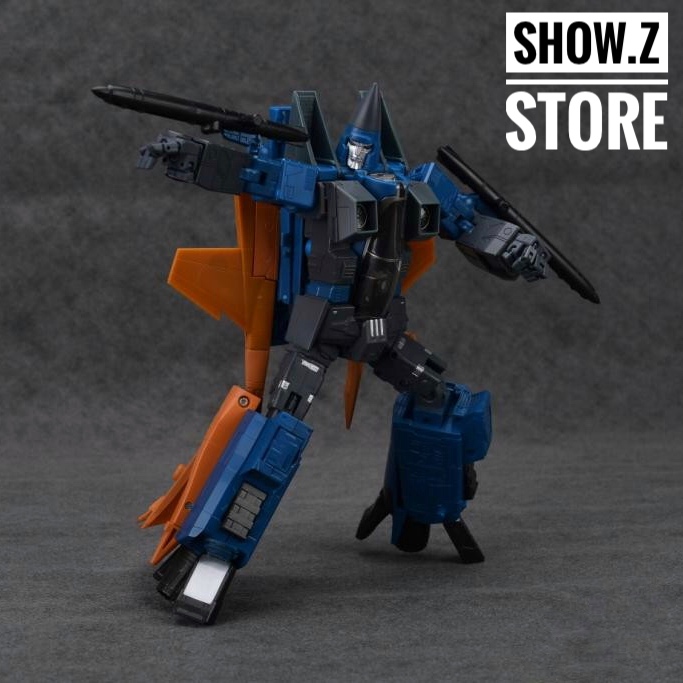Yes Model YM06 MP11ND Dirge blue orange robot standing upright Yes Model YM06 MP11ND Dirge blue orange robot standing upright