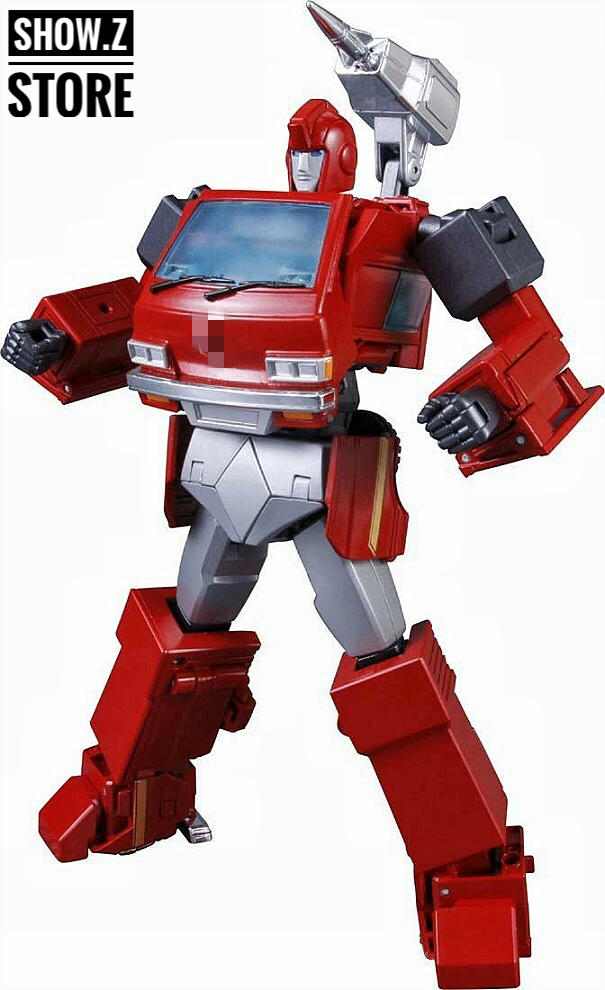 4th Party Ironhide MP-27 red vehicle truck mode side angle 4th Party Ironhide MP-27 red vehicle truck mode side angle