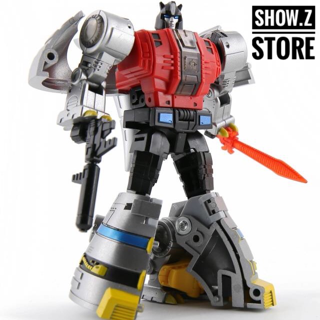 DX9 X19 Quaker Sludge robot red white black standing DX9 X19 Quaker Sludge robot red white black standing