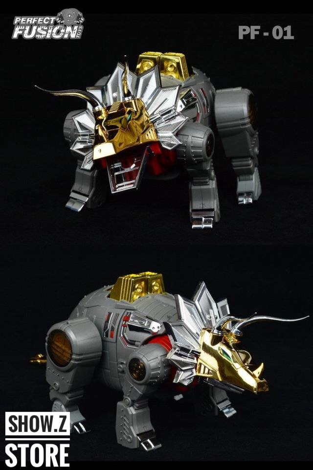 Perfect Fusion Cesium beast form gray animal shape red accents Perfect Fusion Cesium beast form gray animal shape red accents