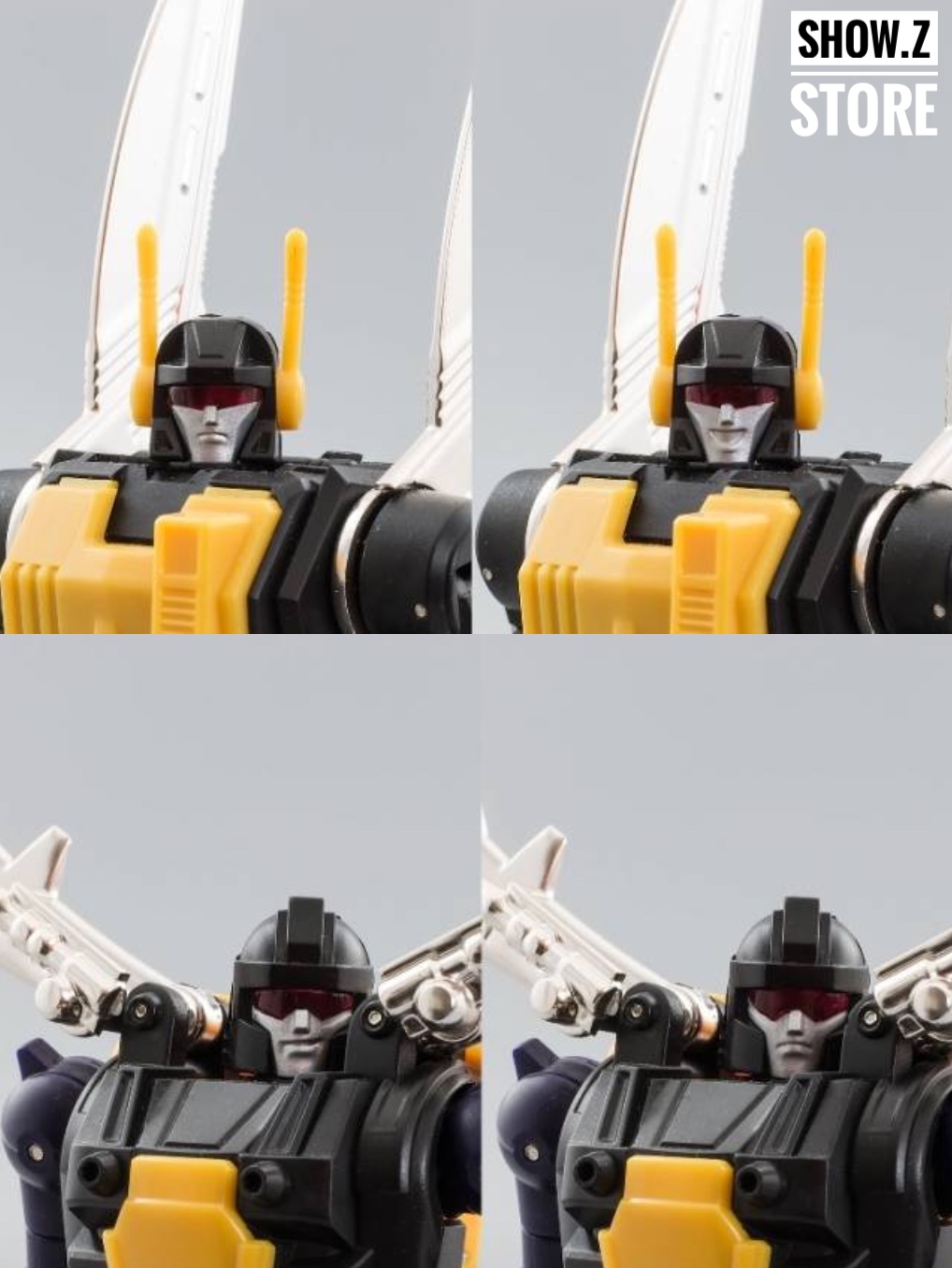MMC Malum Malitia trio robots yellow black purple wing details MMC Malum Malitia trio robots yellow black purple wing details