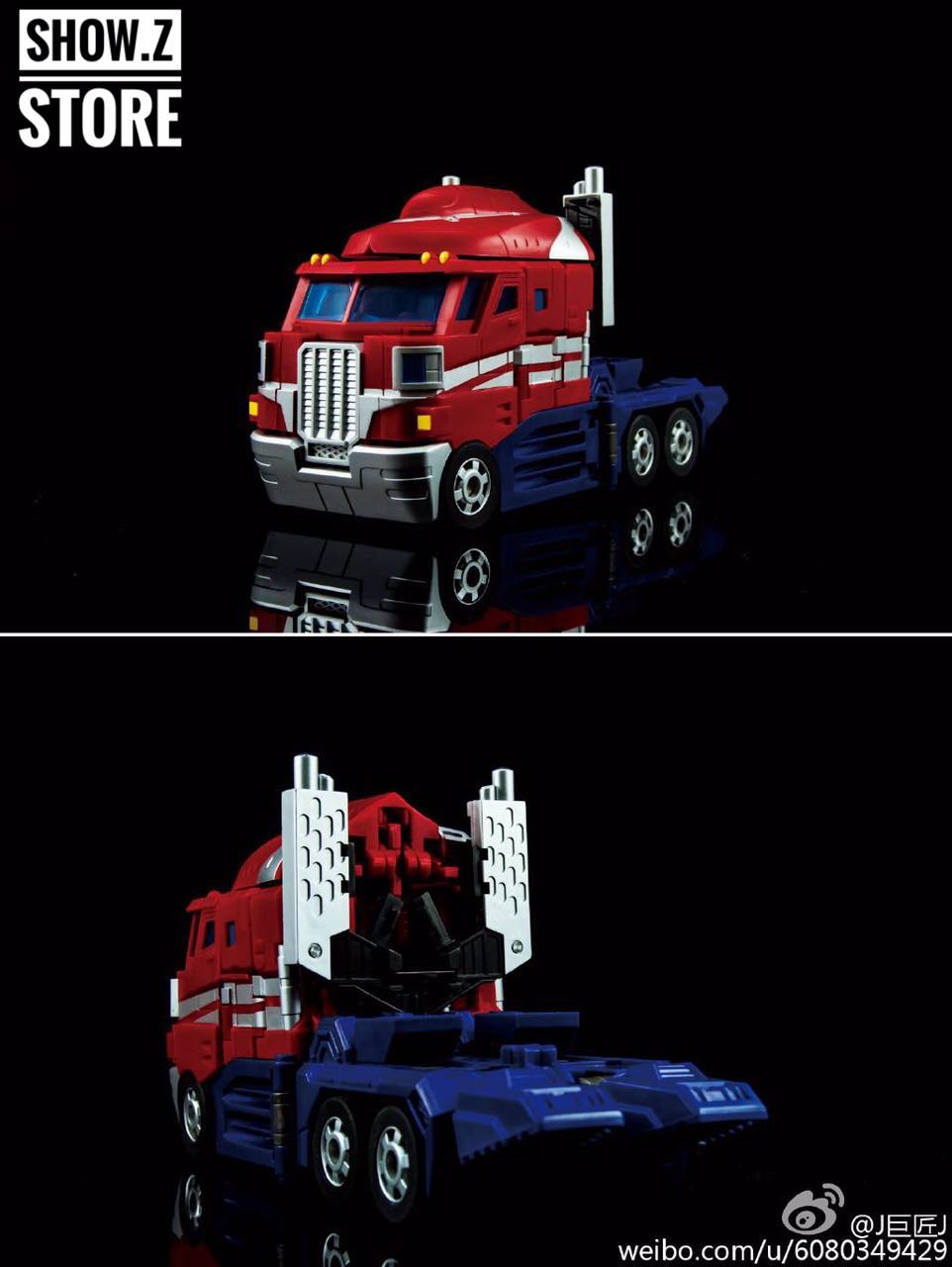 Jujiang JJ01 Optimus Prime robot holding cannon weapon detailed armor Jujiang JJ01 Optimus Prime robot holding cannon weapon detailed armor