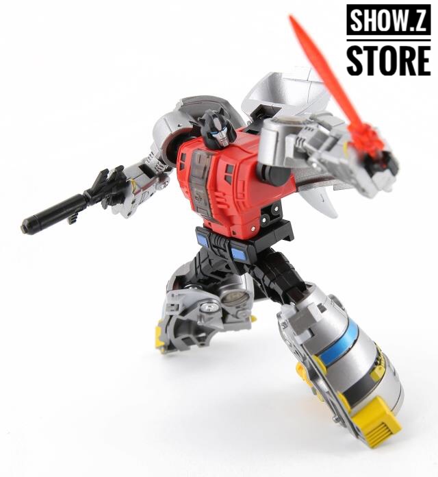 DX9 Quaker Sludge robot figure dynamic angle black armor highlights DX9 Quaker Sludge robot figure dynamic angle black armor highlights