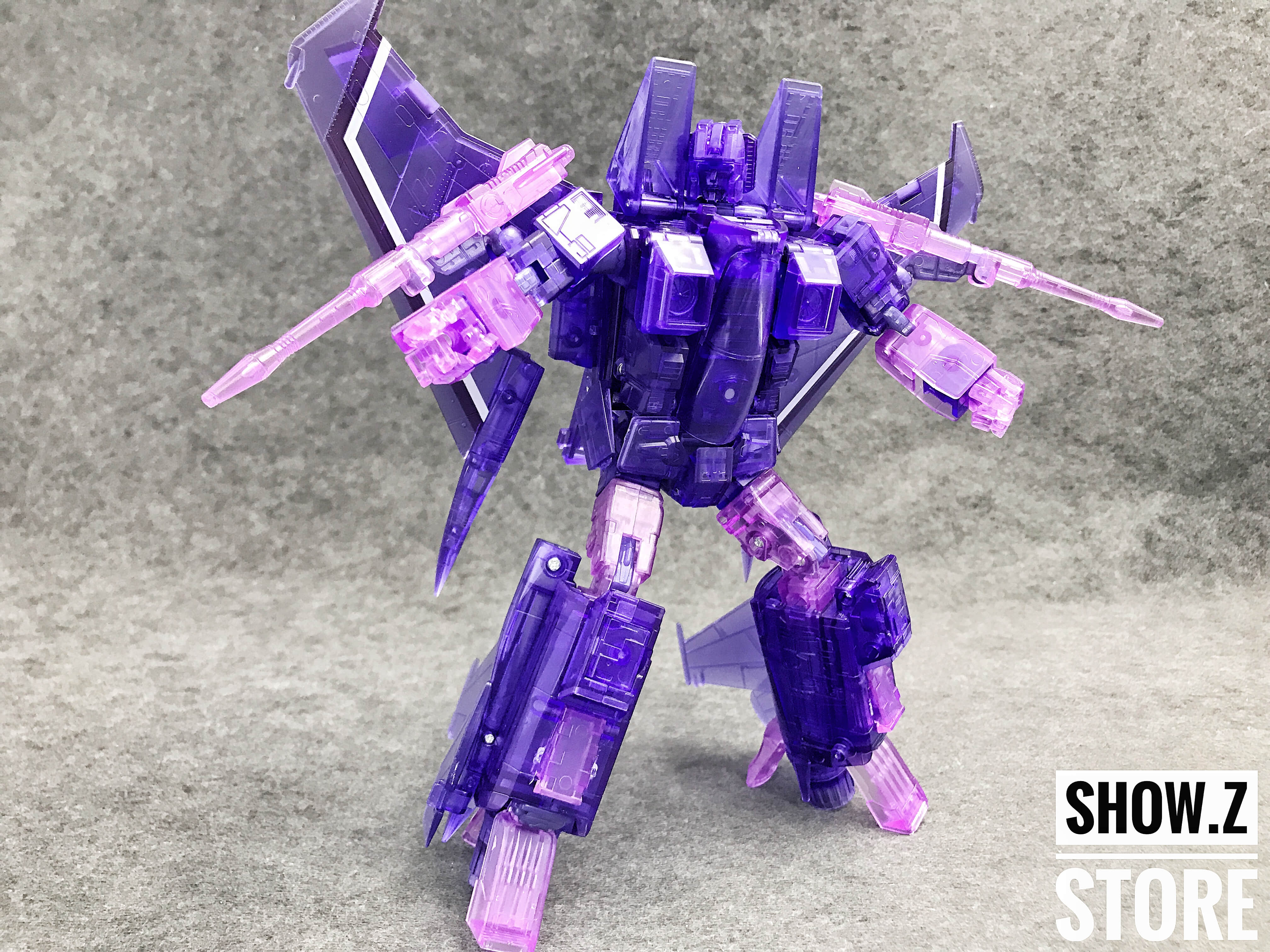 Yes Model Seeker purple translucent jet fighter mode Yes Model Seeker purple translucent jet fighter mode