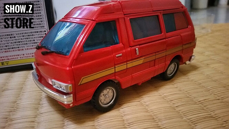 4th Party MP-27 Ironhide red robot back angle showing detail design 4th Party MP-27 Ironhide red robot back angle showing detail design