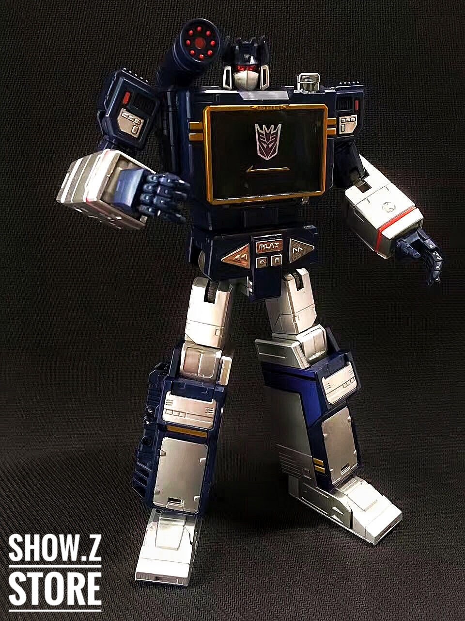 4th Party MP-13 Soundwave robot standing upright pose detailed 4th Party MP-13 Soundwave robot standing upright pose detailed