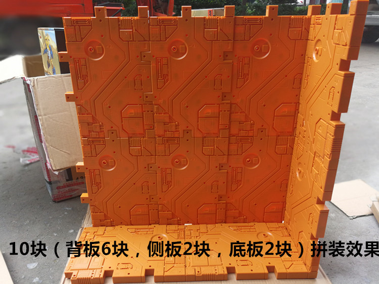Toyworld orange display base pieces with product boxes comparison Toyworld orange display base pieces with product boxes comparison