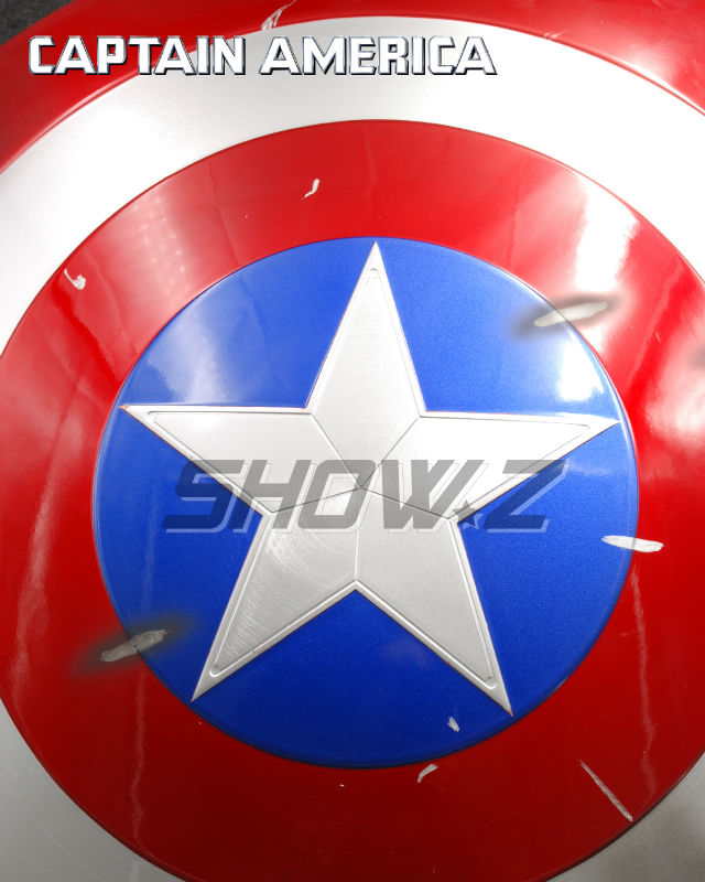 CATTOYS Captain America Shield distressed weathered surface detail CATTOYS Captain America Shield distressed weathered surface detail