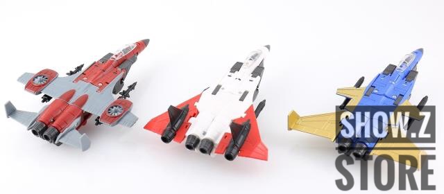 DX9 Conehead Set red white blue robots jet plane alternate modes DX9 Conehead Set red white blue robots jet plane alternate modes