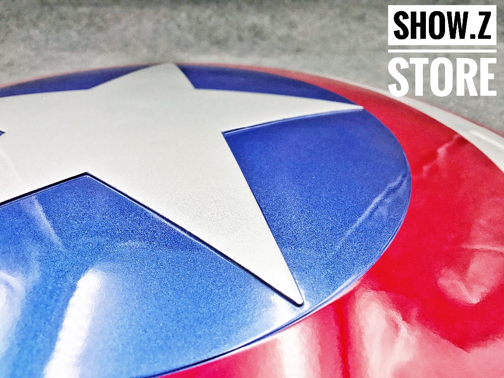 CATTOYS Captain America Shield curved edge detail close-up CATTOYS Captain America Shield curved edge detail close-up
