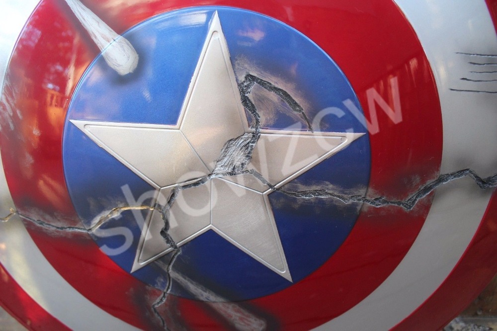 CATTOYS Captain America Shield detail showing star concentric circles CATTOYS Captain America Shield detail showing star concentric circles