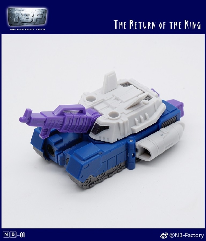 NB Factory NB-01 Overlord robot blue purple white standing battle NB Factory NB-01 Overlord robot blue purple white standing battle