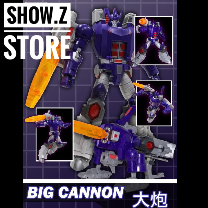 OpenPlay Big Cannon Galvatron purple robot with orange cannon OpenPlay Big Cannon Galvatron purple robot with orange cannon