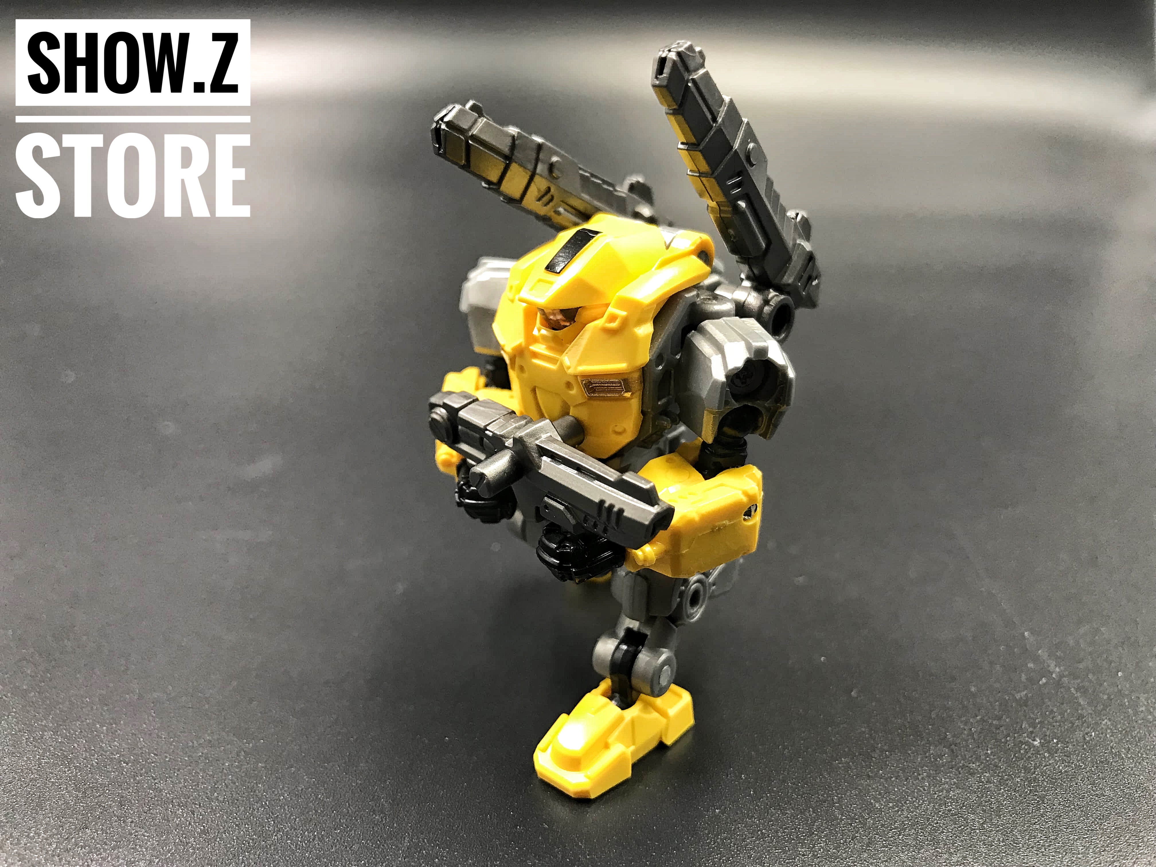 Lost Planet DA02 powered suit robot yellow black armor transformation Lost Planet DA02 powered suit robot yellow black armor transformation