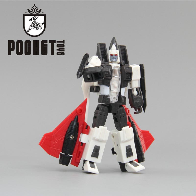 Pocket Toys red black Thrust Seeker cone robot figure Pocket Toys red black Thrust Seeker cone robot figure