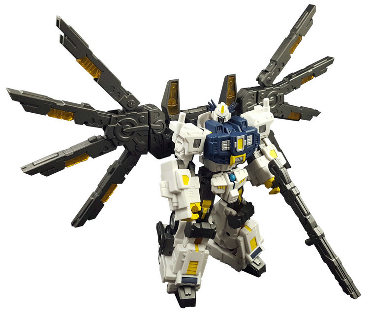 Steel Lucifer Nova with dark armor and white chest piece detail Steel Lucifer Nova with dark armor and white chest piece detail