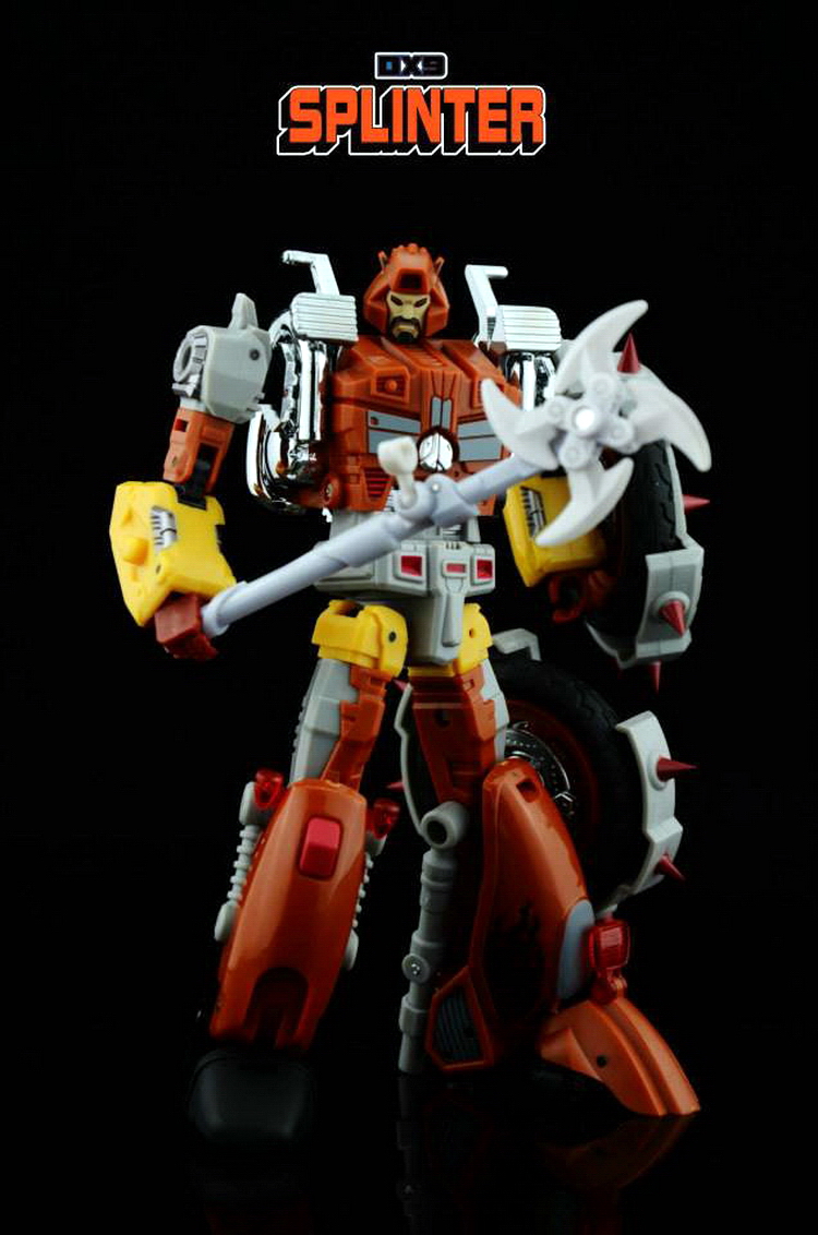 Wreck-Gar motorcycle transformation with rider and weapon configuration Wreck-Gar motorcycle transformation with rider and weapon configuration