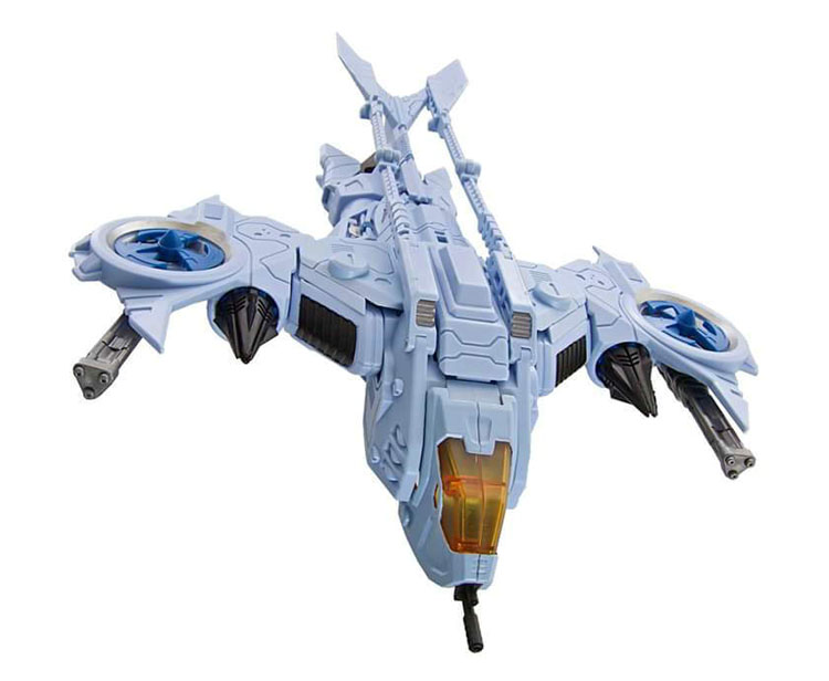 Turben Whirl displaying dual transformation between robot and aircraft Turben Whirl displaying dual transformation between robot and aircraft