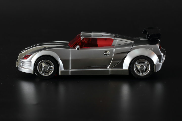 BlitzWarrior robot in vehicle mode with silver metallic finish BlitzWarrior robot in vehicle mode with silver metallic finish