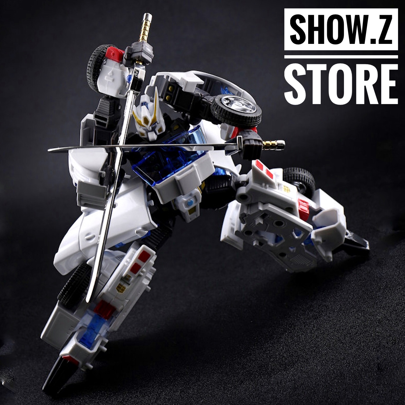 FM Toys Windrunner white robot in vehicle and robot mode FM Toys Windrunner white robot in vehicle and robot mode
