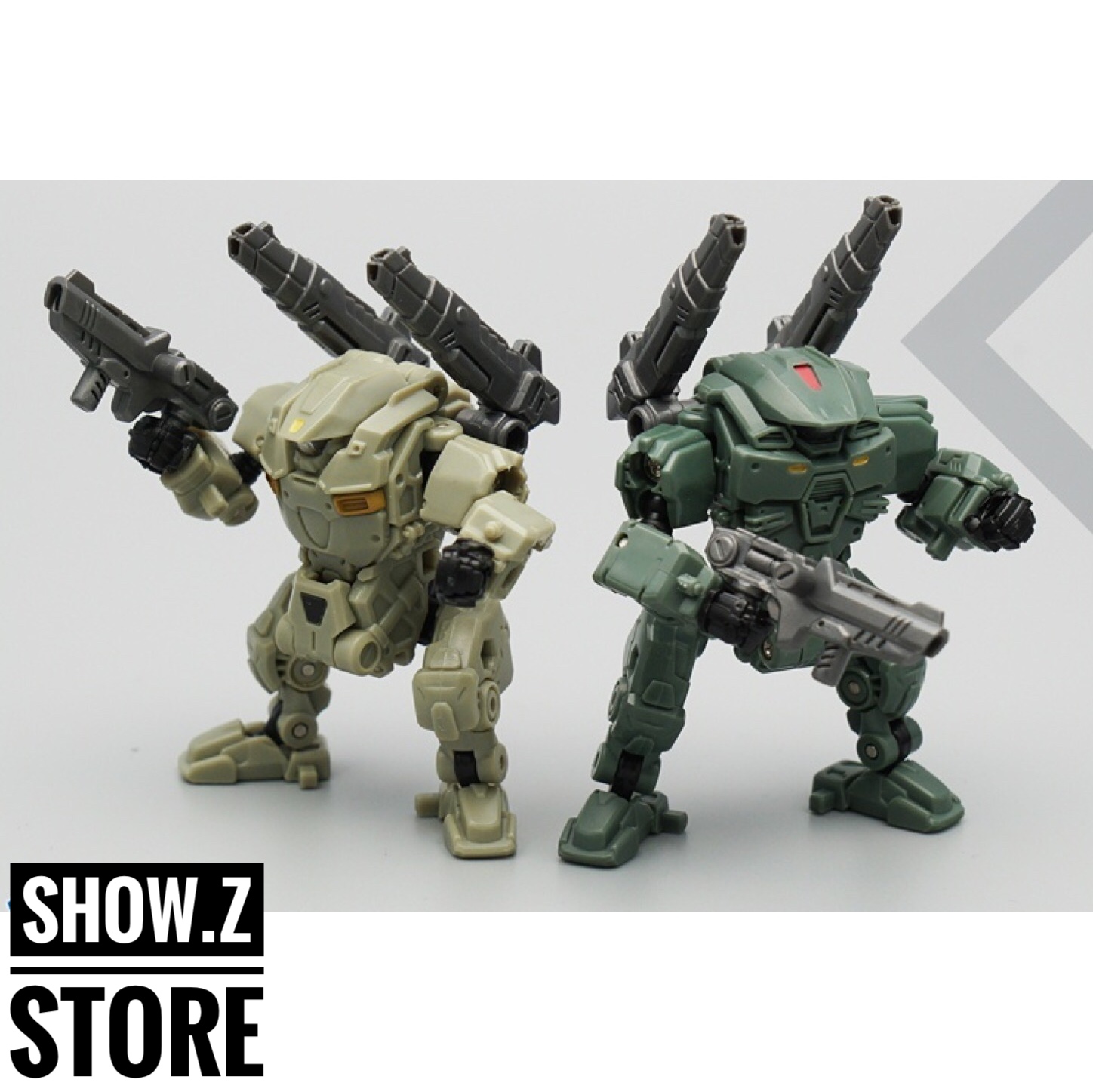 Detailed view of tan desert-colored Lost Planet DA04 powered armor suit Detailed view of tan desert-colored Lost Planet DA04 powered armor suit