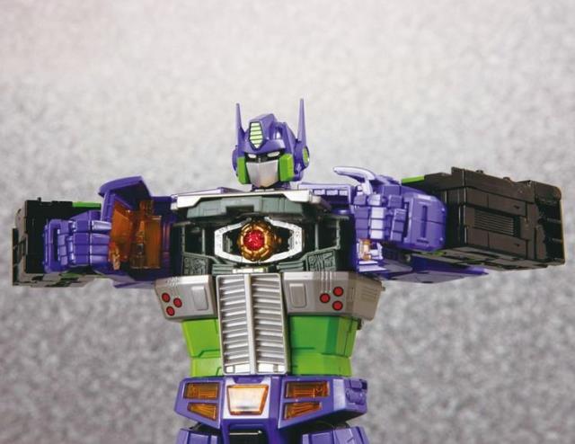 Detailed transformation showcase with multiple parts displayed Detailed transformation showcase with multiple parts displayed