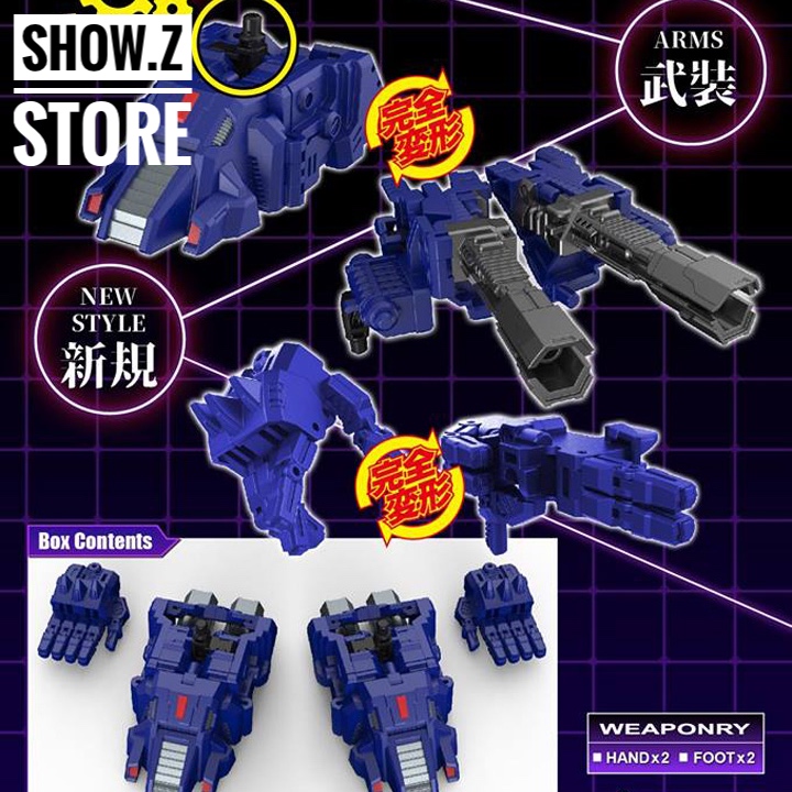 Perfect Effect PC-22 upgrade kit for Starbot with blue armor sections Perfect Effect PC-22 upgrade kit for Starbot with blue armor sections