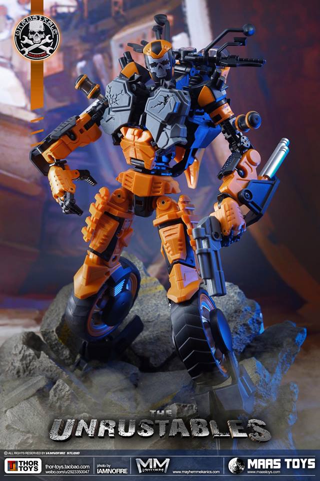 Dual robot configuration with extended firepower weapons Dual robot configuration with extended firepower weapons