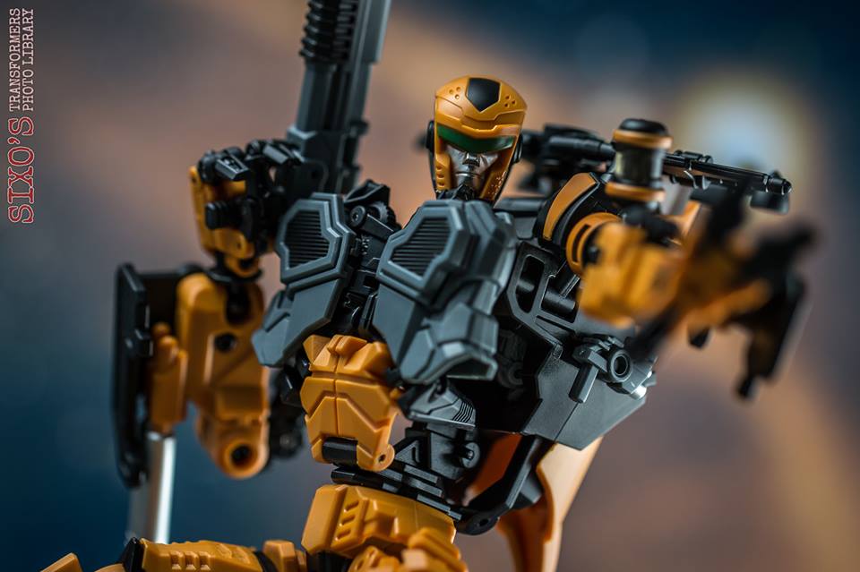 Burley character robot showing weapon and vehicle details Burley character robot showing weapon and vehicle details