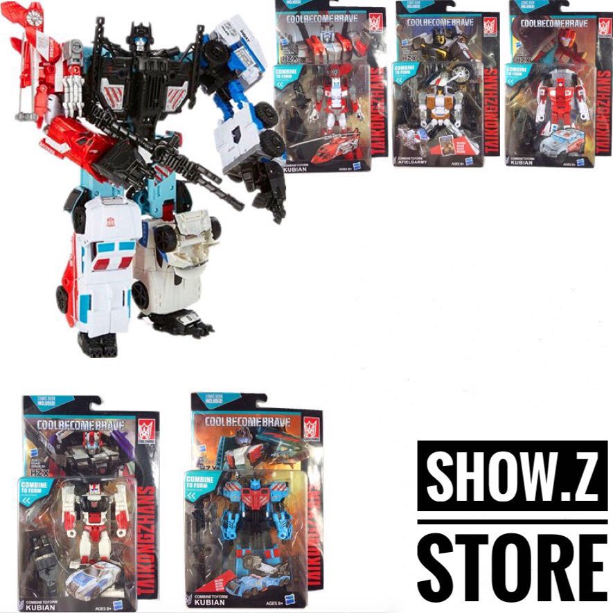 HaiZhiXing Combiner Wars Defensor red white and blue robot set of five HaiZhiXing Combiner Wars Defensor red white and blue robot set of five