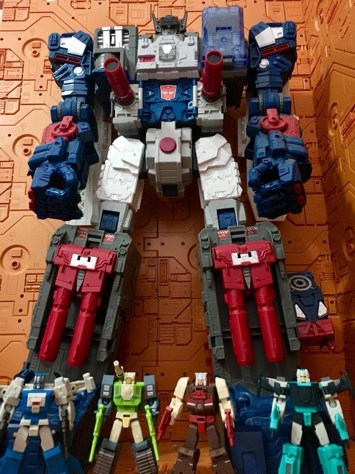 Multicolored robot with blue yellow and red accents Multicolored robot with blue yellow and red accents