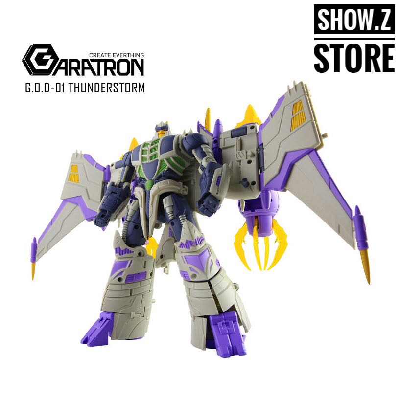 Garatron GOD-01 Thunderstorm Thunderwing purple robot figure Garatron GOD-01 Thunderstorm Thunderwing purple robot figure