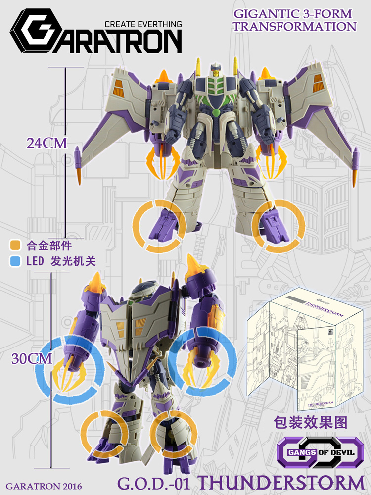 Purple and gold winged robot in robot mode Purple and gold winged robot in robot mode